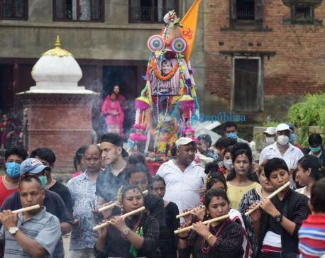 In pics: People celebrate Gaijatra in Sankhu