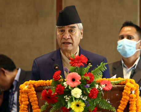 PM Deuba registers his candidacy through wife Arju