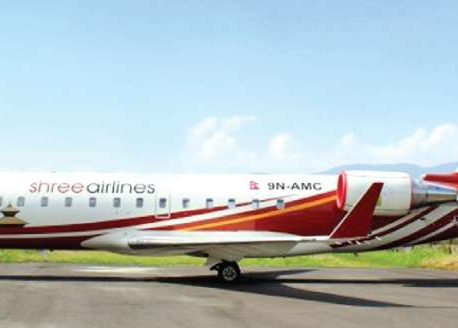 Shree Airlines plane slips off TIA runway