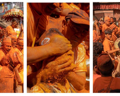 Sindur Jatra being celebrated in Bhaktapur today (Photos)