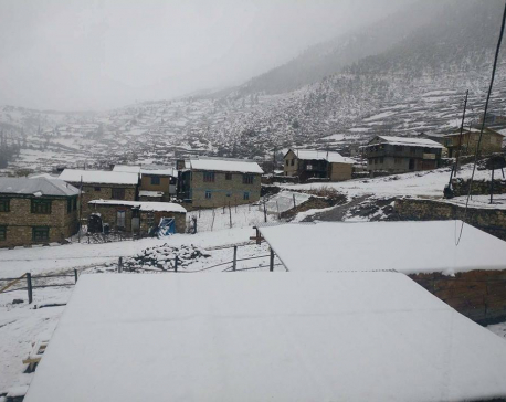 Students battle snow in Humla for first SEE paper