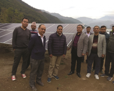 Solar plant construction in Nuwakot in final stages