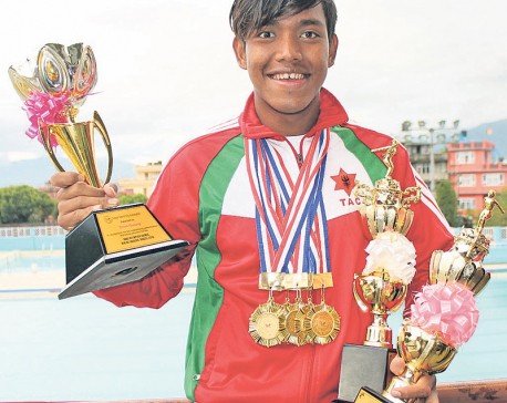 Two national records for Sirish