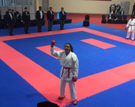Sunita Maharjan wins gold in Kumite