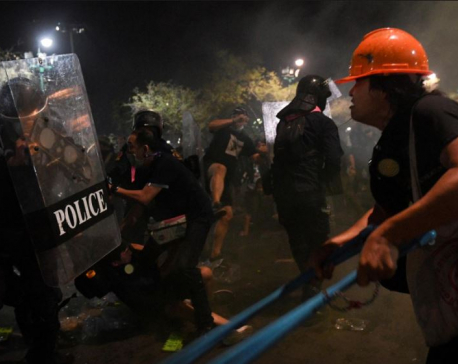 Dozens of Thai protesters injured after rally near king's palace