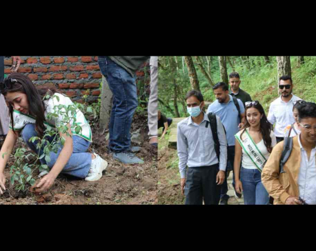 Miss Nepal Earth 2022 Sarisha Shrestha initiates afforestation campaign