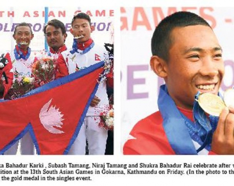 Tamang leads Nepal to two golds in golf