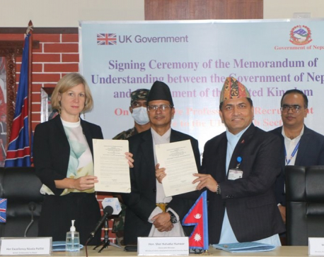 Nepal, UK ink deal to send Nepali nurses for job placement in UK