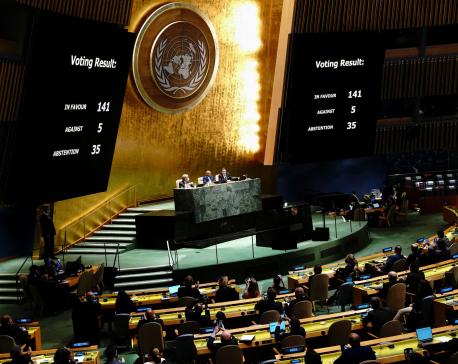 U.N. General Assembly in historic vote denounces Russia over Ukraine invasion