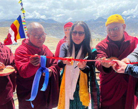 Inauguration of upgraded infrastructure of Shree Pal Ewam Namgyal Monastic School built with Indian assistance