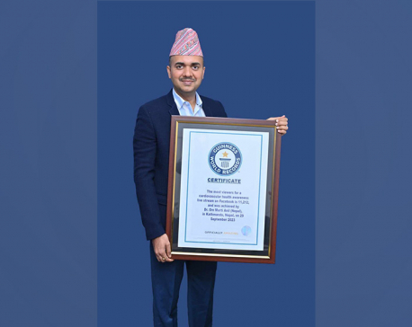 Senior cardiologist Dr. Om Murti Anil bags two world records