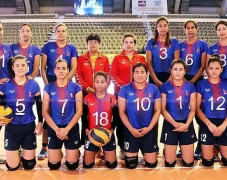Nepali team secures historic win in volleyball championship
