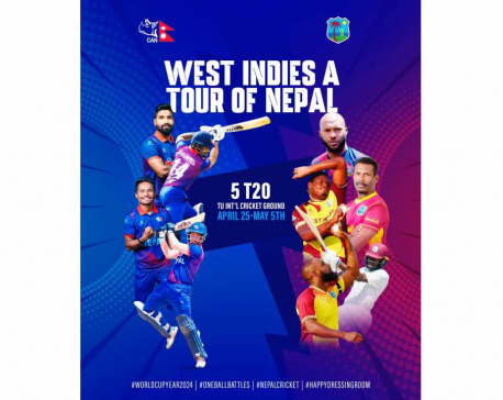 Schedule for Nepal vs West Indies ‘A’ cricket matches announced