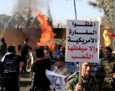 U.S. embassy in Baghdad evacuated as protesters denounce U.S. airstrikes