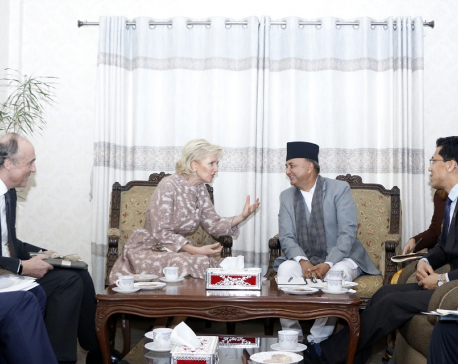 Princess Astrid of Belgium meets DPM Pokharel (with photos)