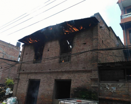 Fire guts house in Bhaktapur