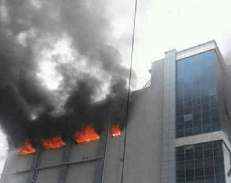 Fire in Bhatbhateni put out after four hours