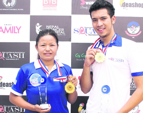 Aarhant, Bhawana defend squash titles