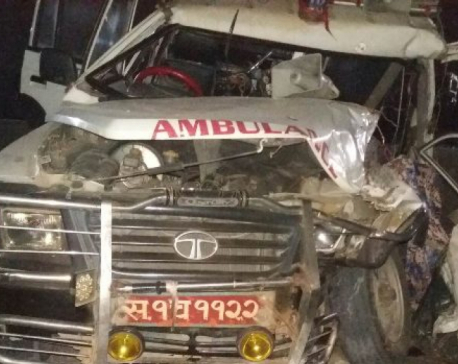 Patient dies, three others injured as ambulance rams into parked lorry in Morang
