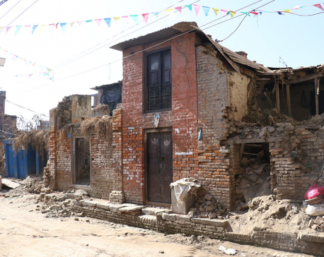 Only 23 quake-damaged houses rebuilt in Bhaktapur