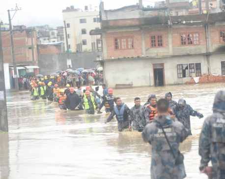 Three killed, hundreds displaced as rains wreak havoc in Bhaktapur