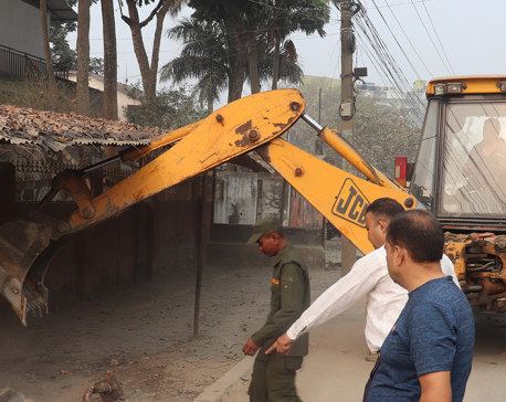 Biratnagar metropolis intensifies campaign to remove illegal structures