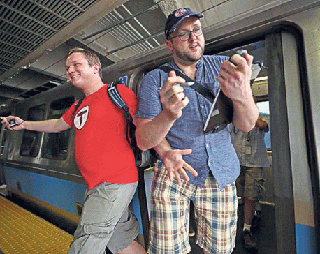 Men say they’ve set record for traversing Boston’s subway