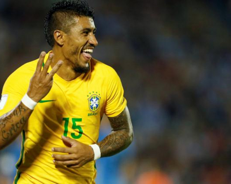 Paulinho hat-trick keeps Brazil on road to Russia