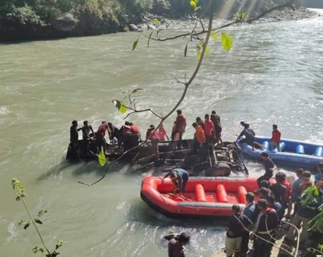 At least eight die in Sunkoshi bus plunge