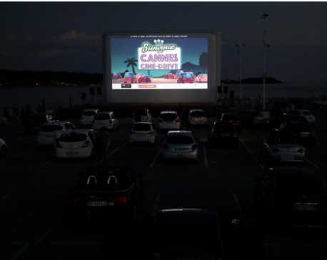 Popcorn, palm trees and face masks: Cannes rolls out drive-in cinema