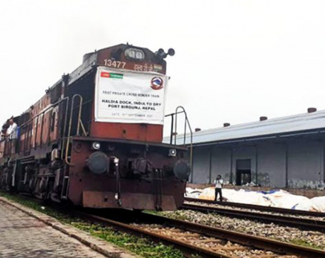 First private sector cargo train from India arrives in Birgunj