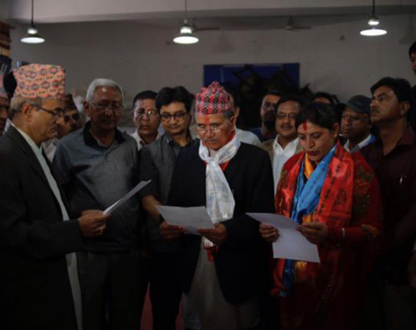 Newly elected Lalitpur mayor and deputy mayor sworn in