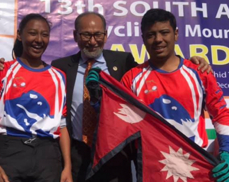 2 SAG golds for Nepal in cycling