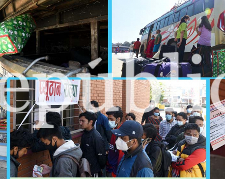 300,000 people leave Kathmandu Valley to celebrate Dashain