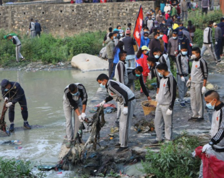 Bishnumati River cleaning campaign begins