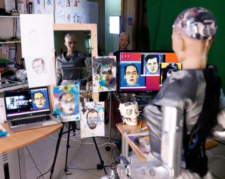 NFT digital artwork by humanoid robot Sophia up for auction