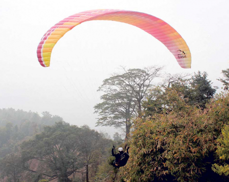 Paragliding from Gorkha Park