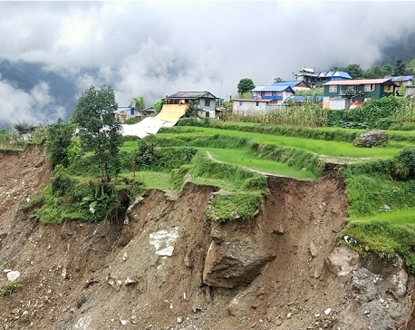 150 families abandon village in Dolakha due to landslides