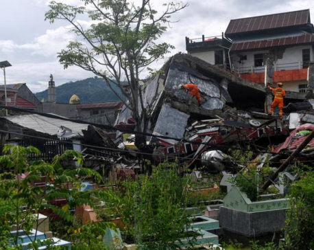 Quake death toll at 56 as Indonesia struggles with string of disasters