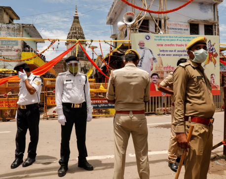 Wait of centuries is over, Modi says, as Hindu temple construction begins