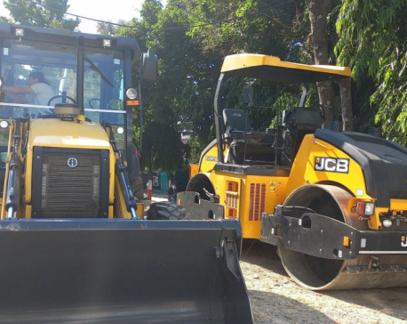 Dharan Sub-metropolis buys dozers and rollers to repair and build roads itself