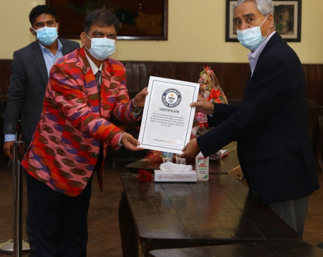 Dr DR Upadhyaya sets another Guinness World Record