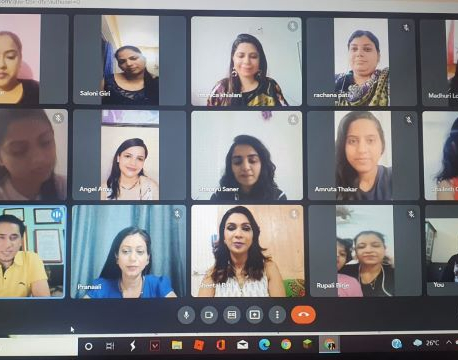 Nepali Fashion Choreographer Rojin Shakya conducts virtual grooming session for Miss & Mrs Heritage India 2021