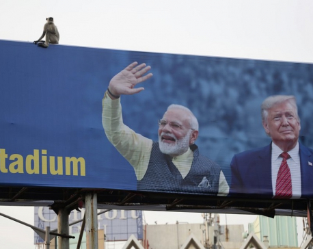 At Trump’s India rally, Modi bets on bolstering his image