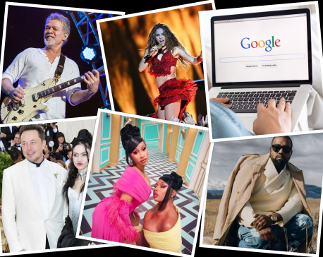 2020's Most searched for artists on Google