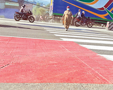 'Red Carpet' on Ratnapark-Suryabinayak road