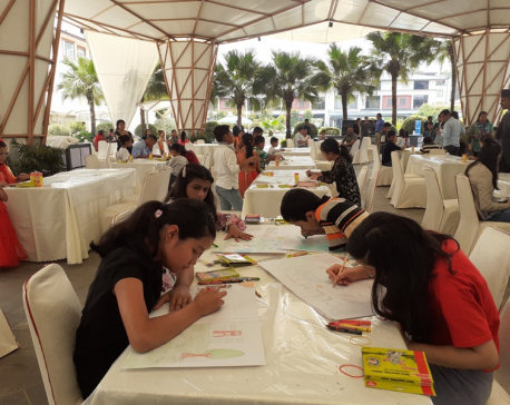 Art competition organized at Hotel Annapurna