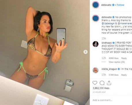 Demi Lovato raises hotness quotient by showing off her summer body