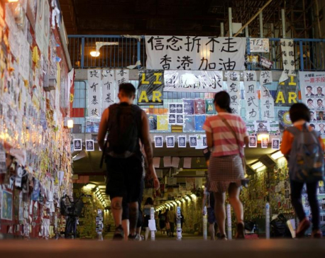 Pro-China groups tear down some of Hong Kong's 'Lennon Walls'