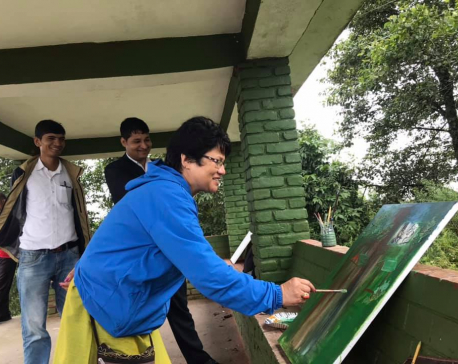 NAFA organizes art workshop in Sindhuli Gadhi